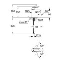 Bateria Umywalkowa Rozmiar S BauEdge 23330000 Grohe