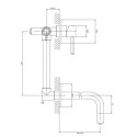 Bateria Umywalkowa Podtynkowa Y Chrom Y1215NCR Omnires