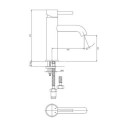 Bateria Umywalkowa 21cm Y Chrom Y1213MAXCR Omnires