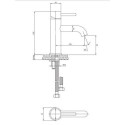 Bateria Umywalkowa 18cm Stojąca Y Chrom Y1210STCR Omnires