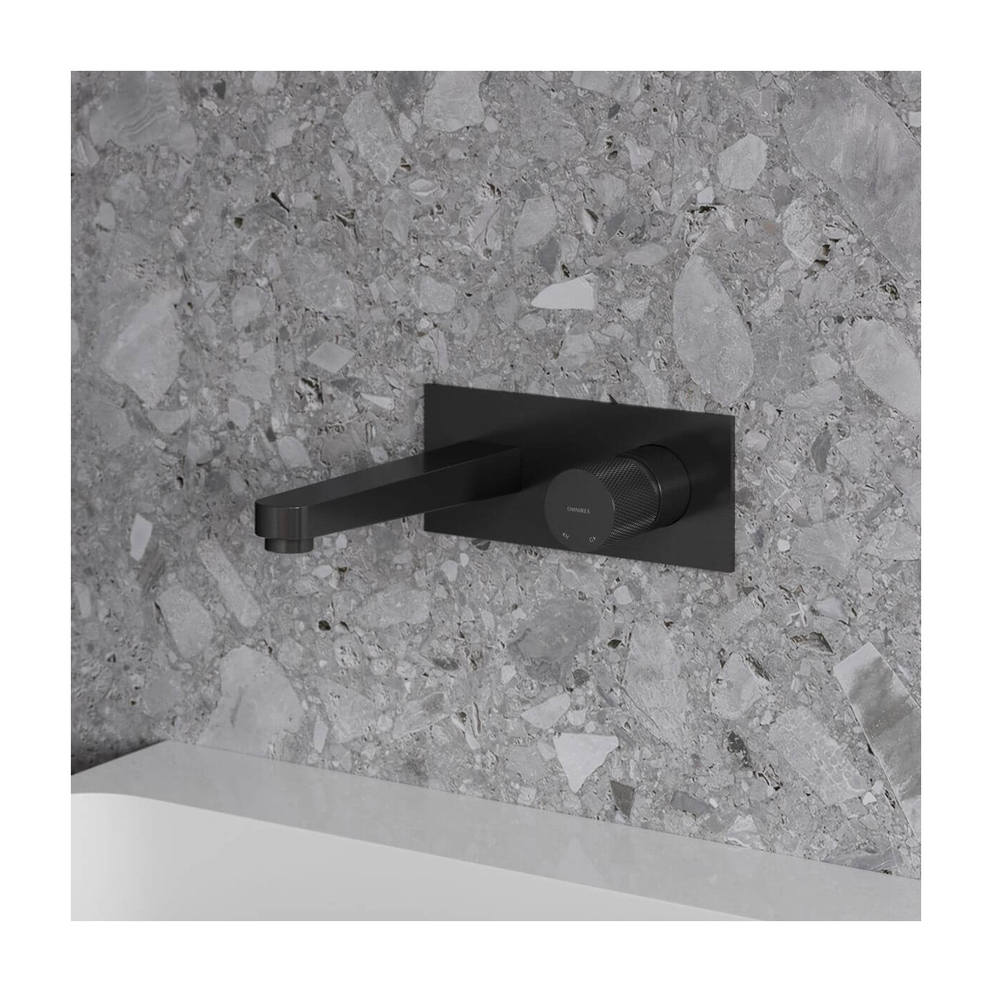 Bateria Umywalkowa Podtynkowa Contour Antracyt CT8015AT Omnires