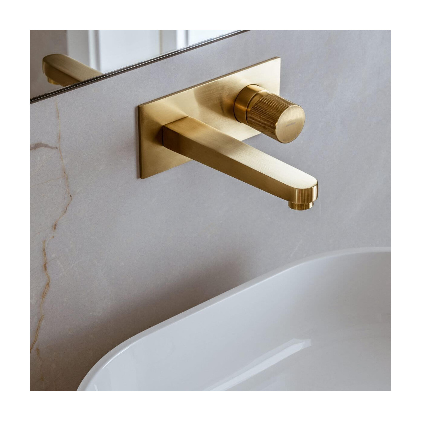 Bateria Umywalkowa Podtynkowa Contour Złoty Szczotkowany CT8015GLB Omnires
