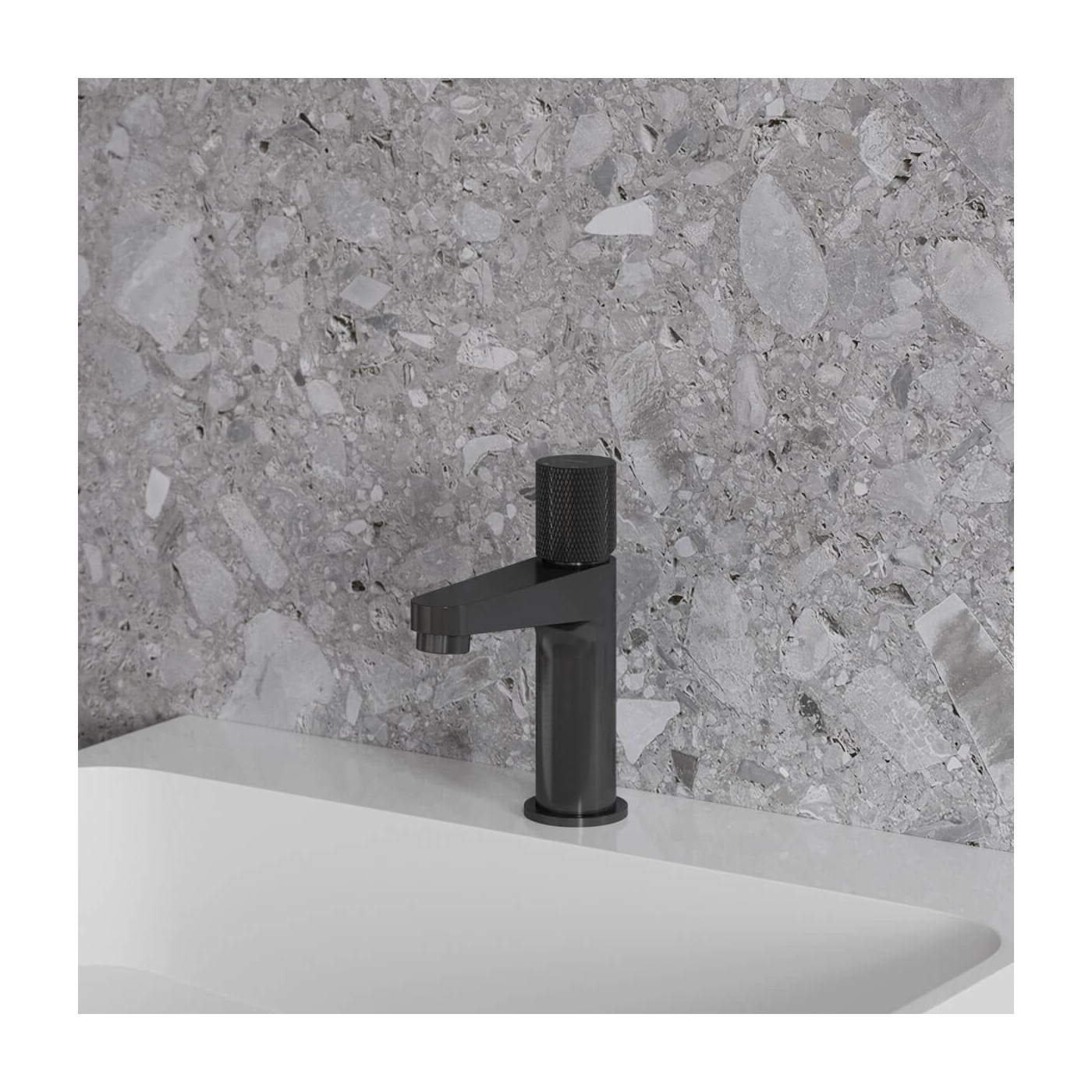 Bateria Umywalkowa Stojąca Contour Antracyt CT8010AT Omnires