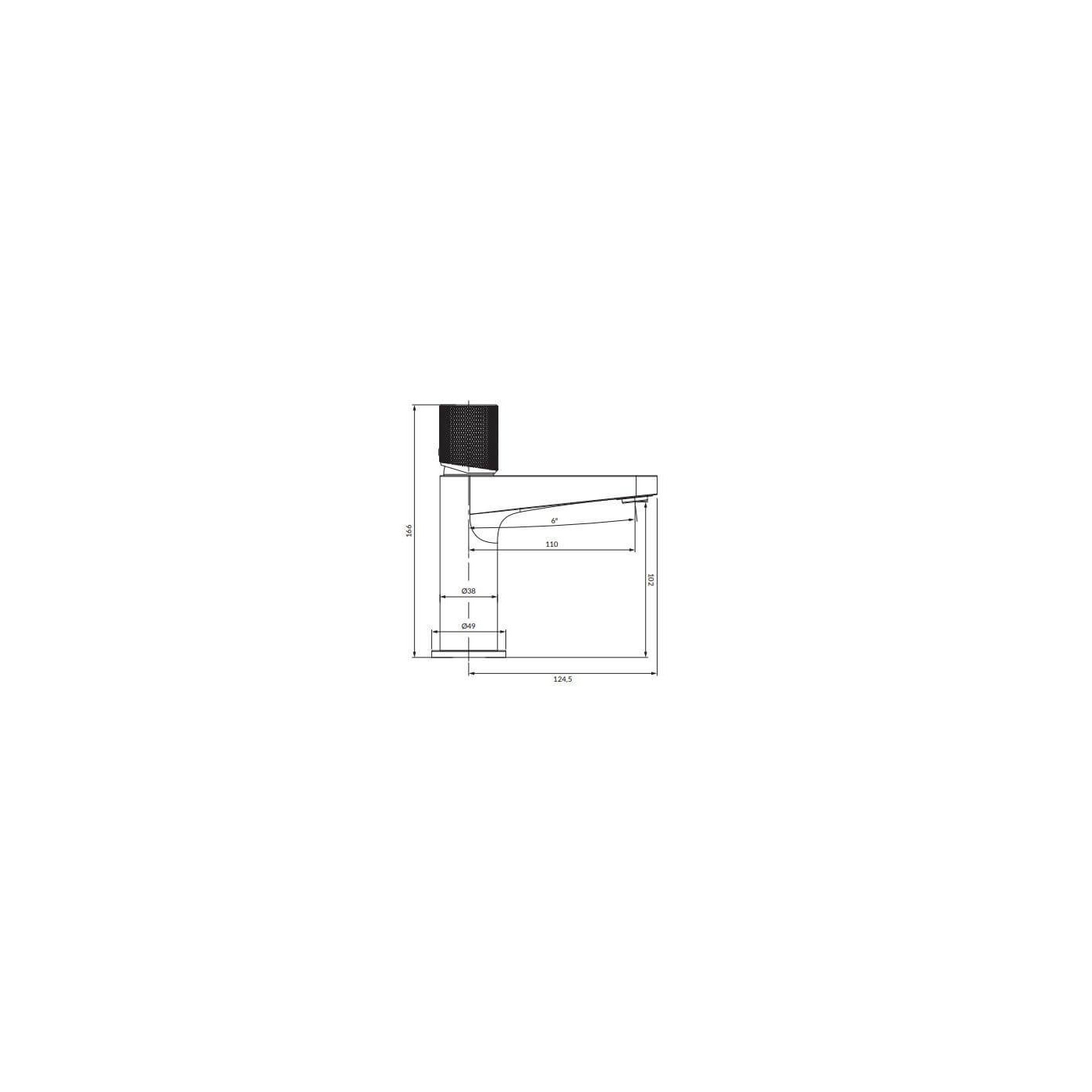 Bateria Umywalkowa Stojąca Contour Chrom CT8010CR Omnires