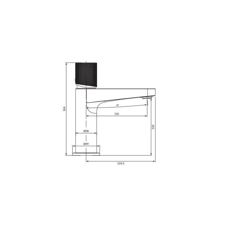 Bateria Umywalkowa Stojąca Contour Chrom CT8010CR Omnires