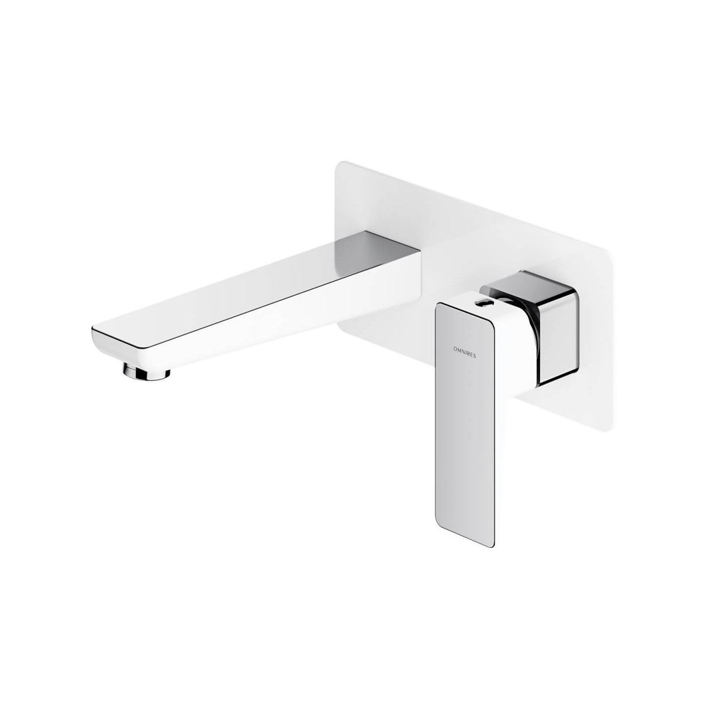 Bateria Umywalkowa Podtynkowa Parma Chrom/Biały PM7415CRB Omnires