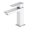 Bateria Umywalkowa Stojąca Parma Chrom/Biały PM7410CRB Omnires