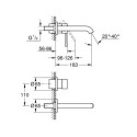 Bateria Umywalkowa Essence Hard Graphite 29192A01 Grohe