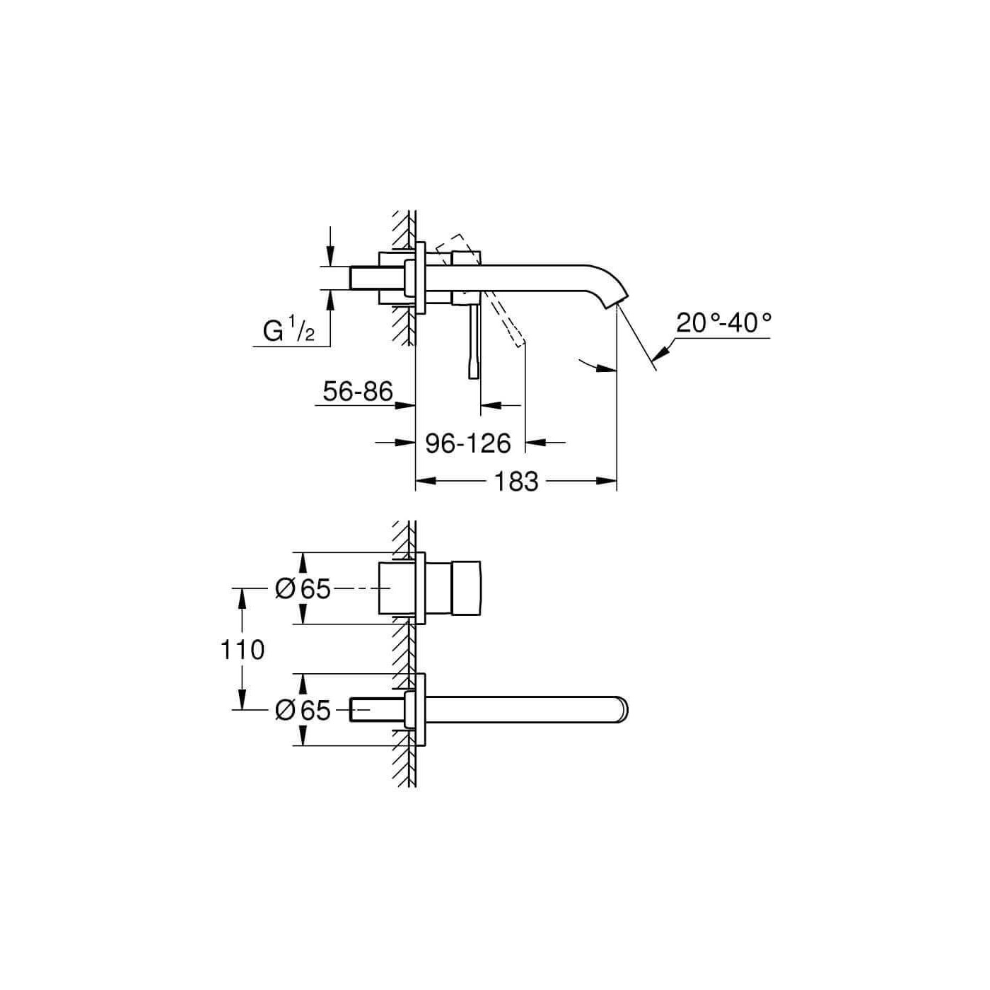 Bateria Umywalkowa Essence Brushed Warm Sunset 29192DL1 Grohe