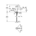 Bateria Umywalkowa Essence Rozmiar S Phantom Black 24172KF1 Grohe