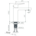 Bateria Umywalkowa Teo Niska Chrom 02010CHR Emporia
