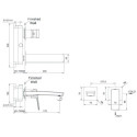 Bateria Umywalkowa Podtynkowa Teo Z Boxem Chrom 02012CHR Emporia