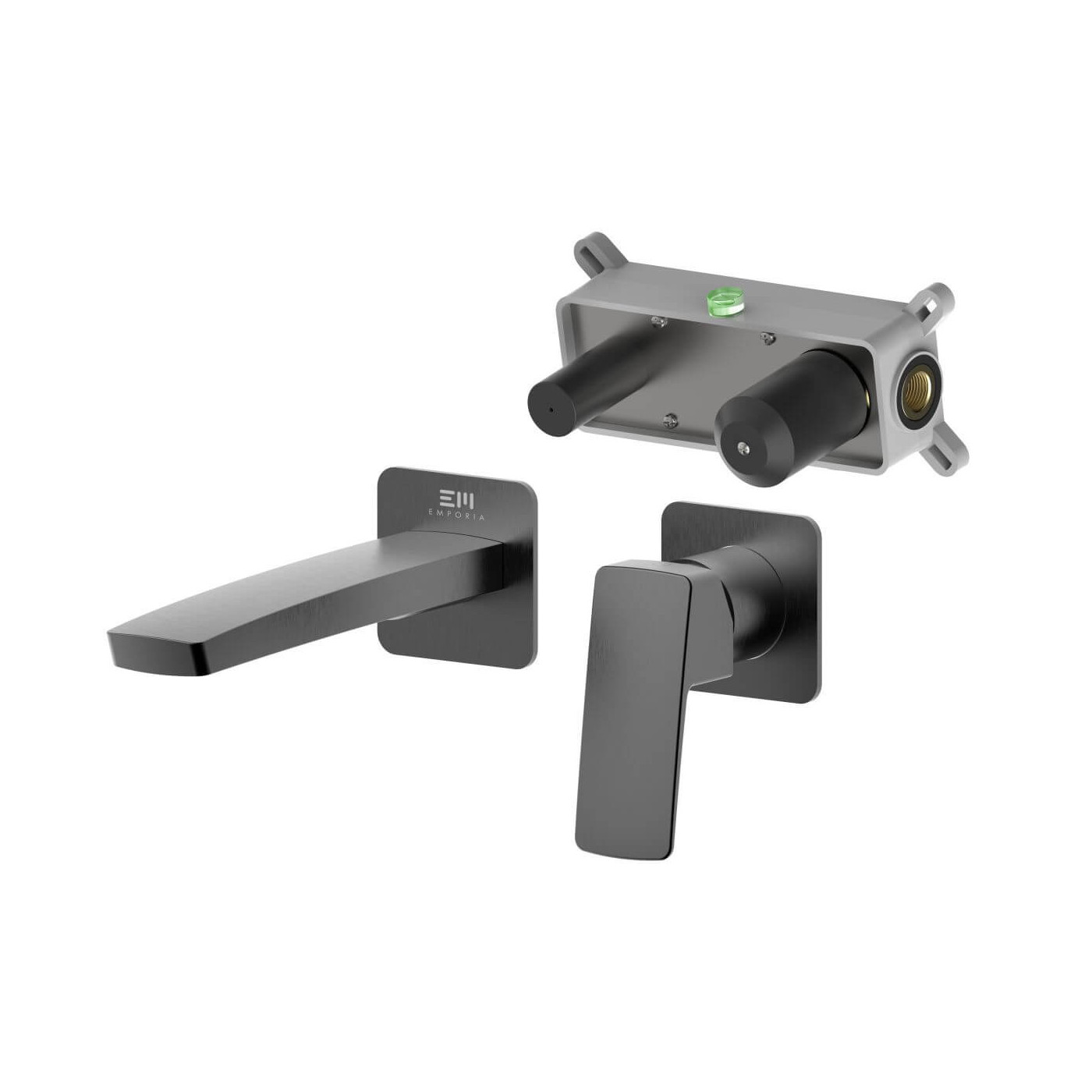 Bateria Umywalkowa Podtynkowa Teo Z Boxem Gun Metal 02012BN Emporia