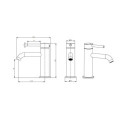 Bateria Umywalkowa Fly Niska Chrom 03010CHR Emporia