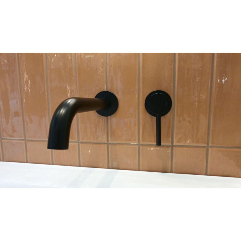 Bateria Umywalkowa Podtynkowa Fly Z Boxem Czarny Mat 03012BM Emporia