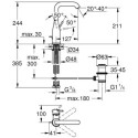 Bateria Umywalkowa Rozmiar L Essence 24174DC1 Grohe