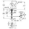 Bateria Umywalkowa Rozmiar L Essence 24174GL1 Grohe