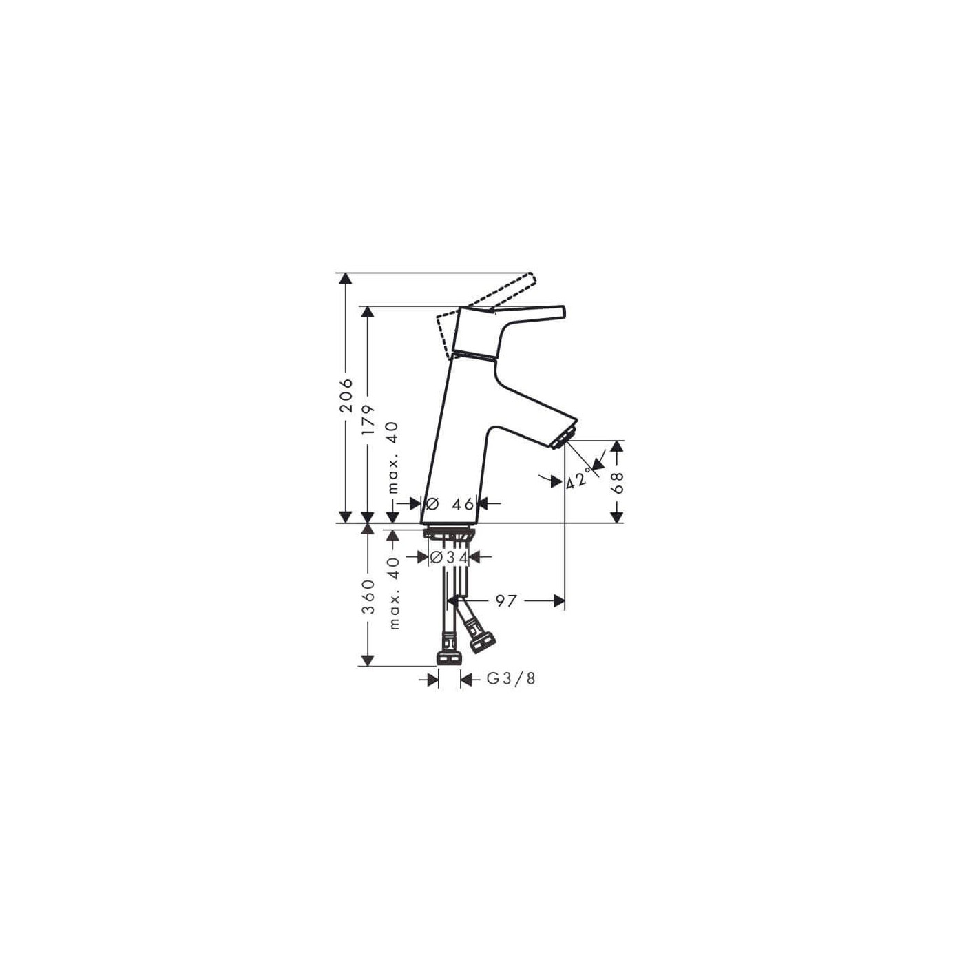 Bateria Umywalkowa Talis 72012000 Hansgrohe