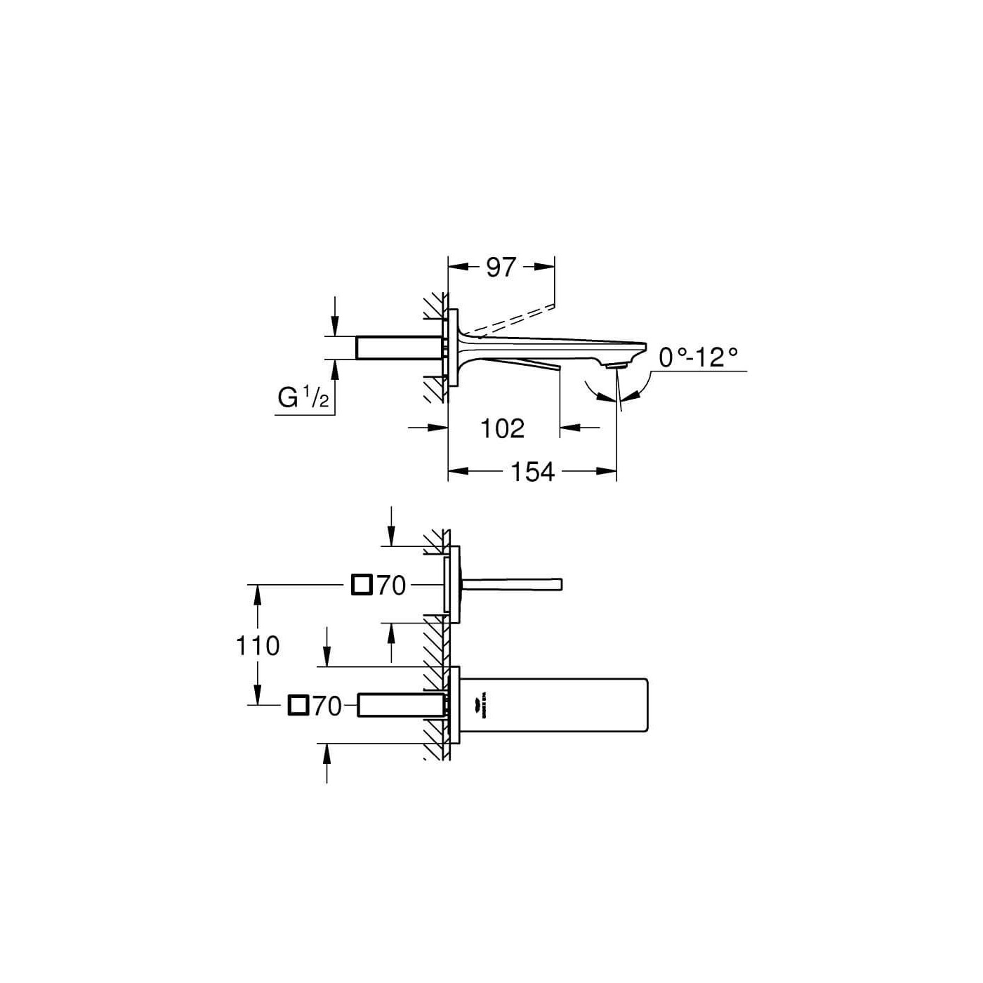 Bateria Umywalkowa Allure S Brushed Cool Sunrise 19309GN2 Grohe