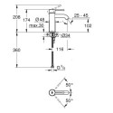 Bateria Umywalkowa Essence S Brushed Hard Graphite 24172AL1 Grohe