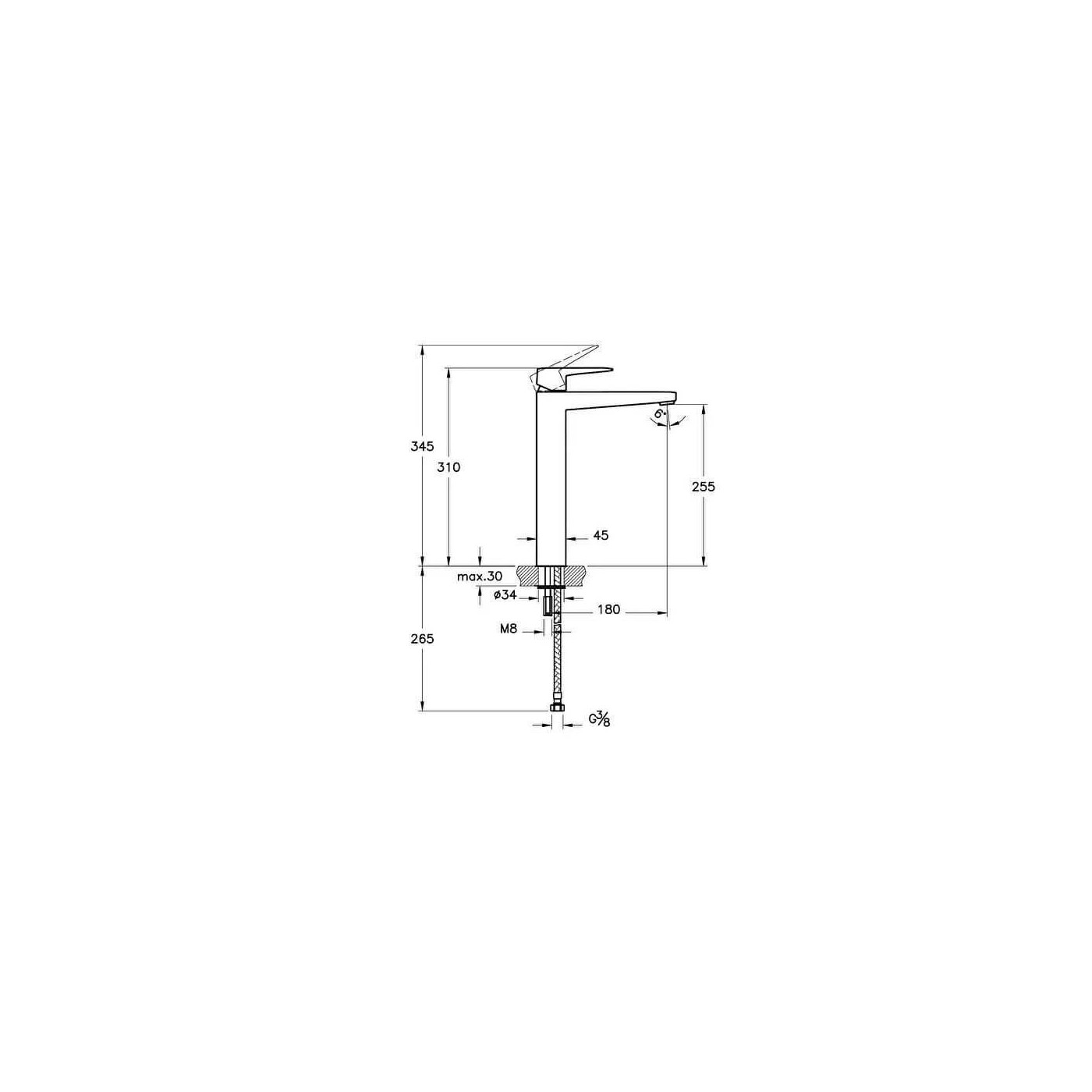 Bateria Umywalkowa Root Chromium A42733EXP Vitra