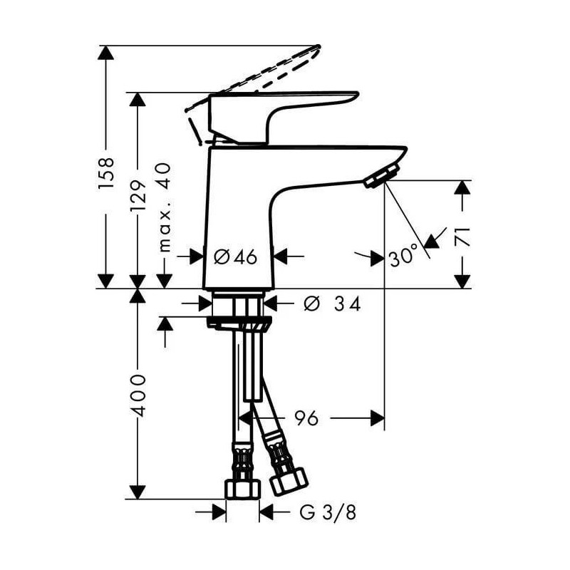 Bateria Umywalkowa Talis E80 Chrom 71701000 Hansgrohe