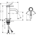 Jednouchwytowa Bateria Umywalkowa Tecturis S 110 EcoSmart 73311000 Hansgrohe
