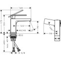 Bateria Umywalkowa Tecturis E Coolstart Brąz Szczotkowany 73001140 Hansgrohe