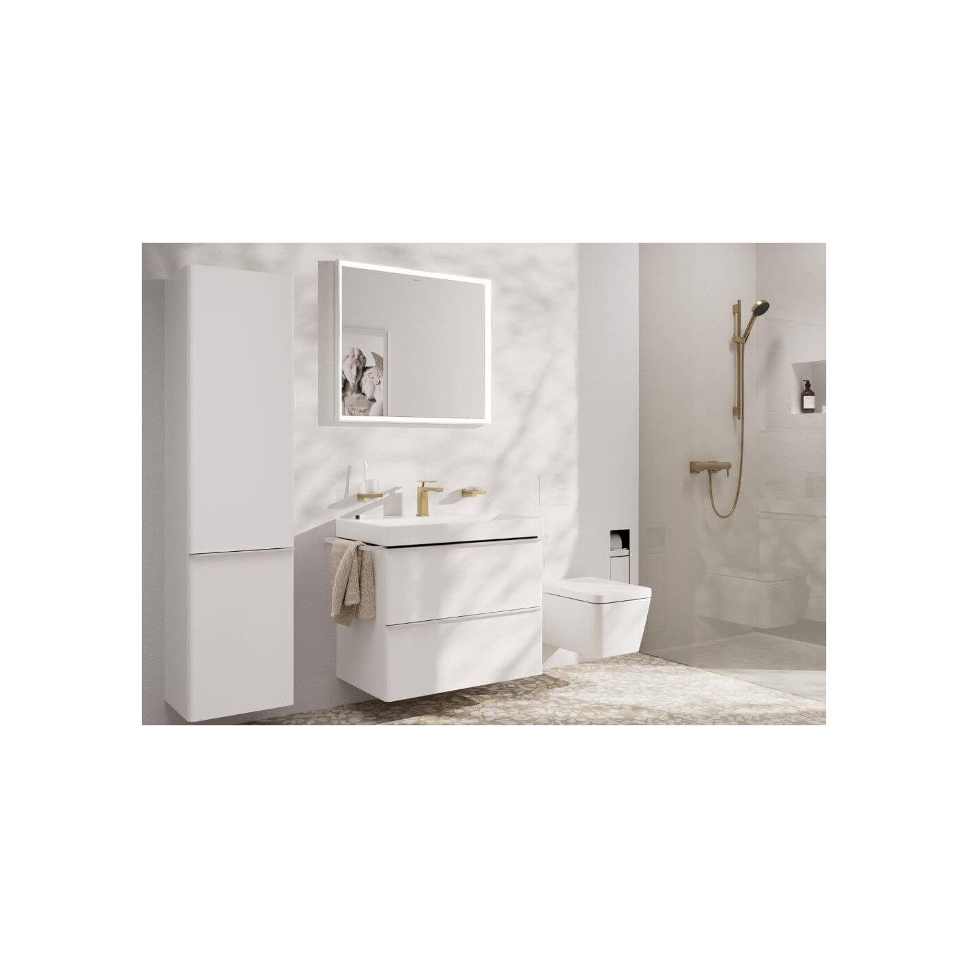 Bateria Umywalkowa Tecturis E Brąz Szczotkowany 73011140 Hansgrohe