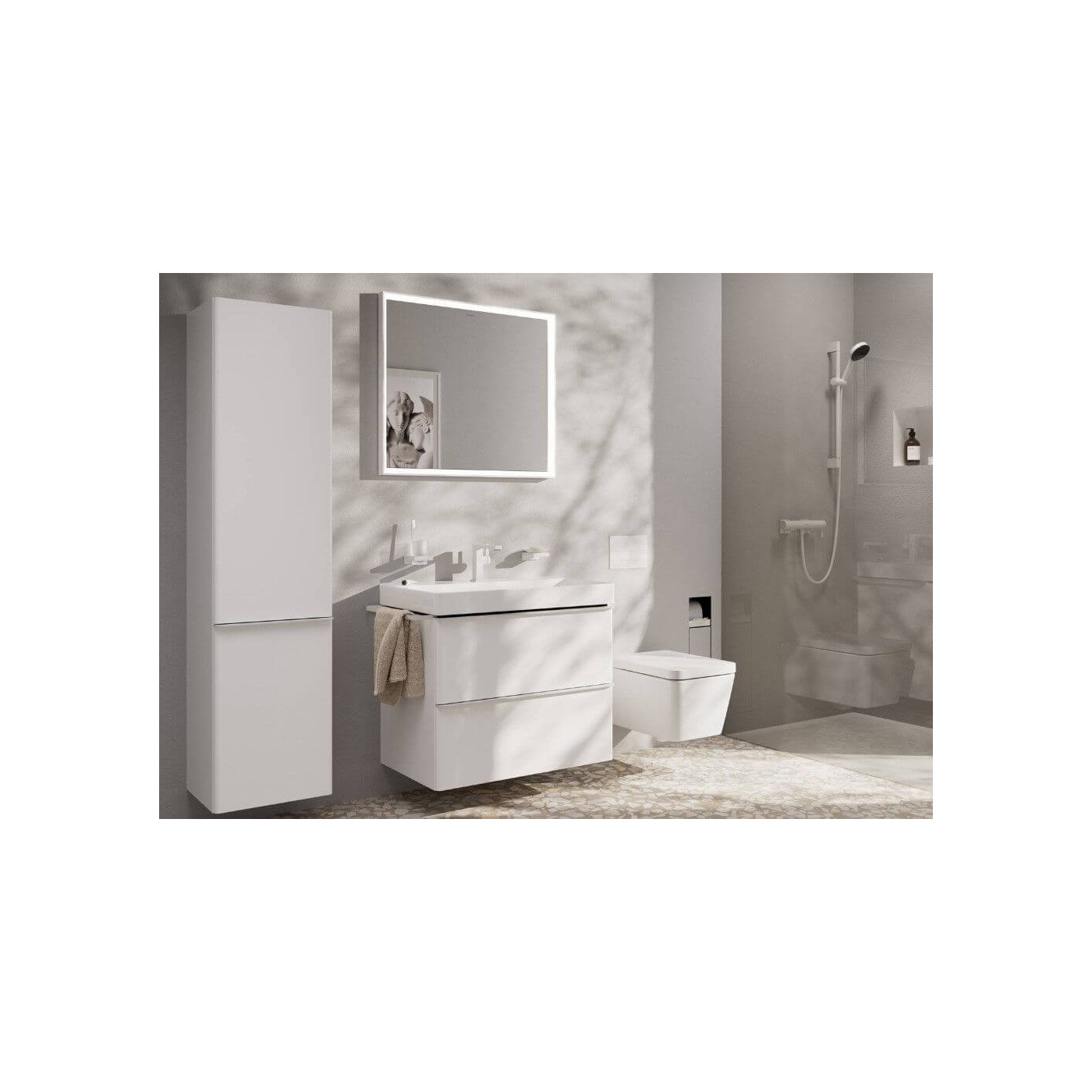 Bateria Umywalkowa Tecturis E Biały Mat 73011700 Hansgrohe