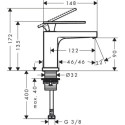 Bateria Umywalkowa Tecturis E Chrom 73013000 Hansgrohe