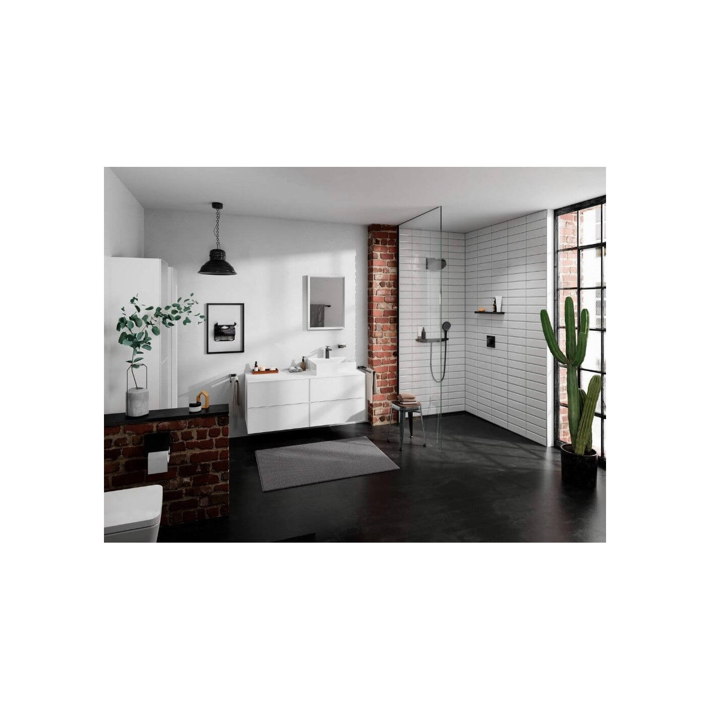 Bateria Umywalkowa Tecturis E Coolstart Czarny Mat 73014670 Hansgrohe