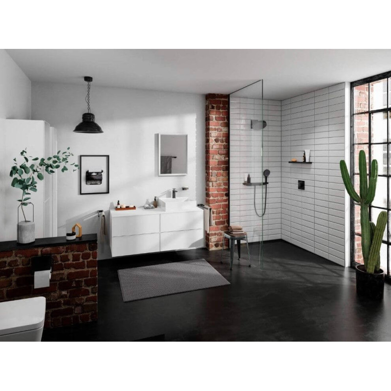 Bateria Umywalkowa Tecturis E Coolstart Czarny Mat 73014670 Hansgrohe