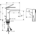 Bateria Umywalkowa Tecturis E Coolstart Biały Mat 73014700 Hansgrohe