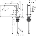 Bateria Umywalkowa Tecturis E Coolstart Biały Mat 73020700 Hansgrohe