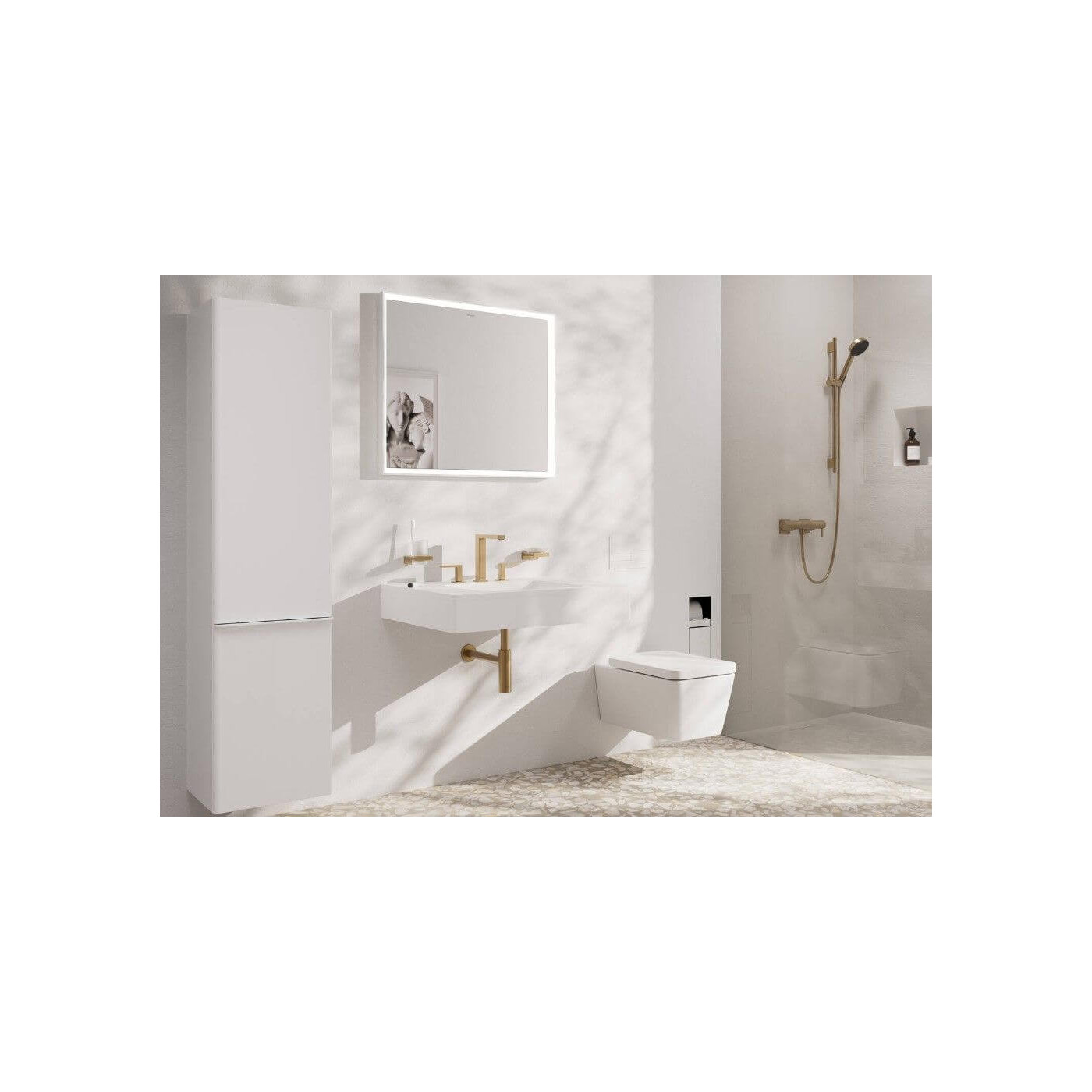 Bateria Umywalkowa Tecturis E Coolstart Brąz Szczotkowany 73030140 Hansgrohe