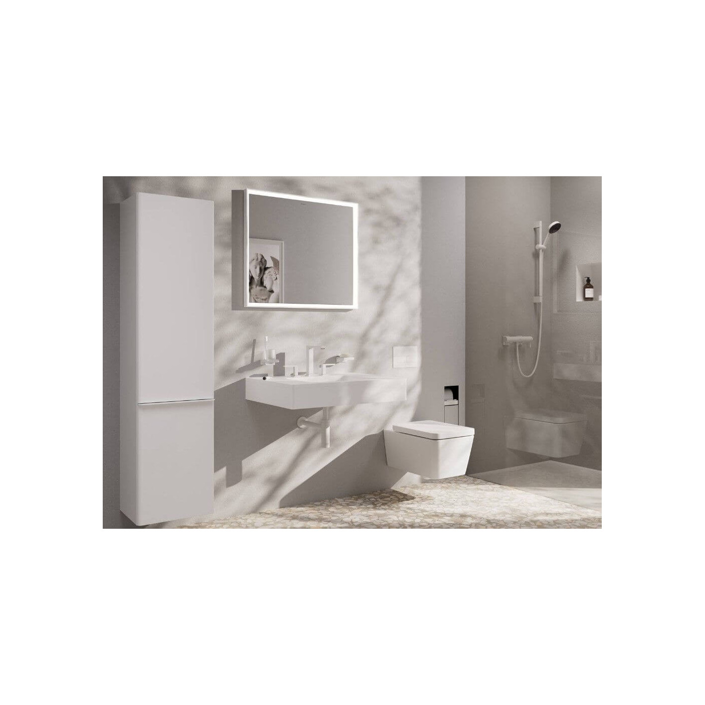 Bateria Umywalkowa Tecturis E Coolstart Biały Mat 73030700 Hansgrohe