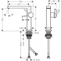 Bateria Umywalkowa Tecturis E Coolstart Chrom 73040000 Hansgrohe