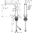 Bateria Umywalkowa Tecturis E Coolstart Czarny Mat 73041670 Hansgrohe
