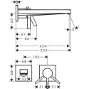 Bateria Umywalkowa Tecturis E Chrom 73051000 Hansgrohe