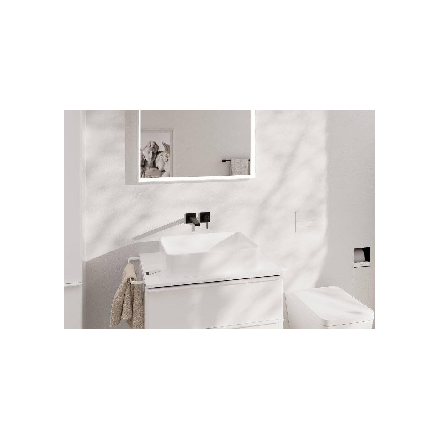 Bateria Umywalkowa Tecturis E Czarny Mat 73051670 Hansgrohe