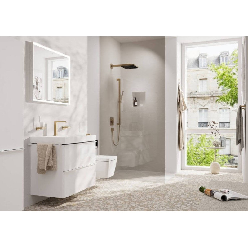 Bateria Umywalkowa Tecturis E Coolstart Brąz Szczotkowany 73053140 Hansgrohe