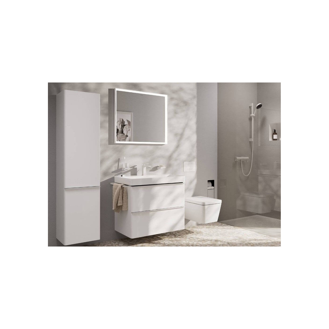 Bateria Umywalkowa Tecturis E Coolstart Biały Mat 73060700 Hansgrohe