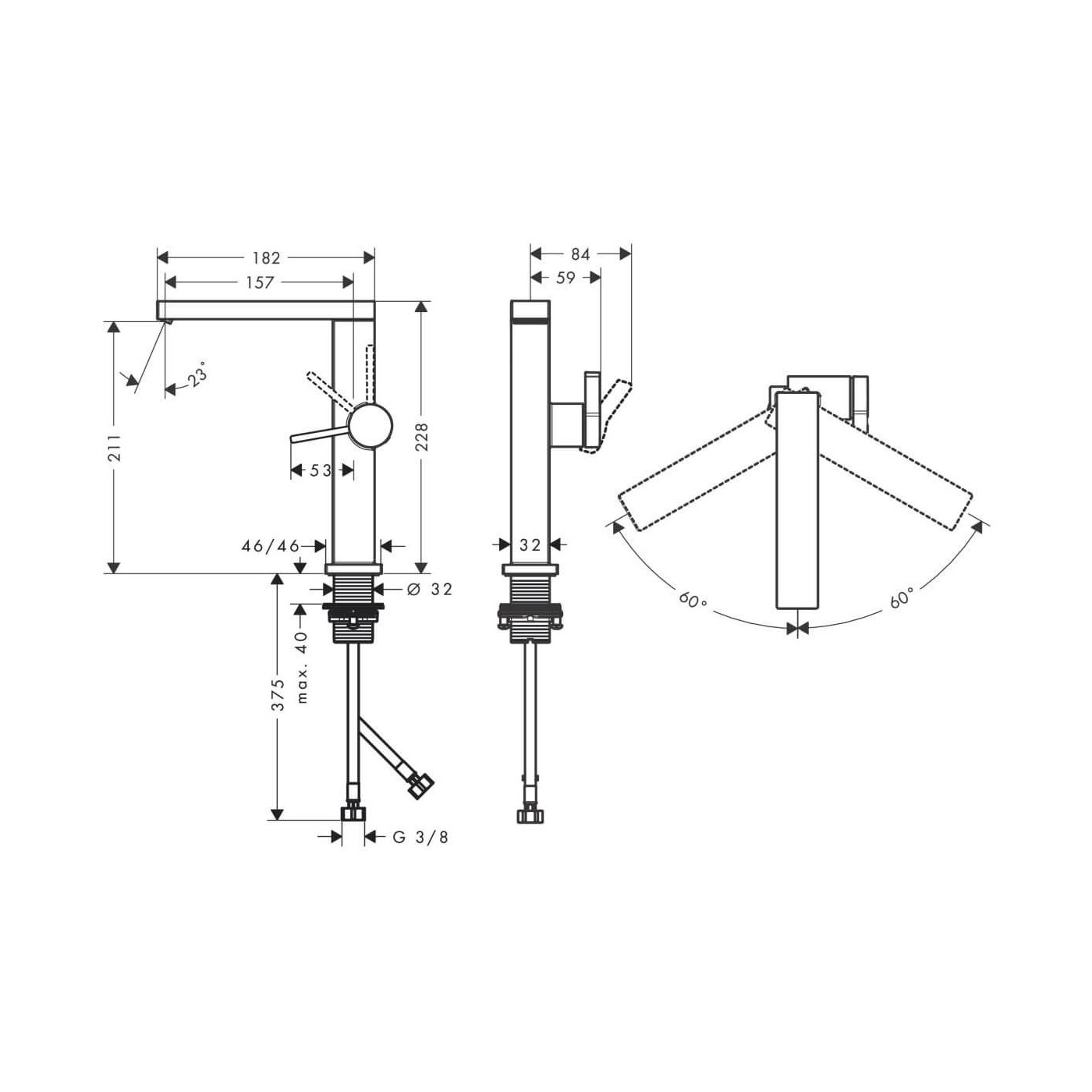 Bateria Umywalkowa Tecturis E Coolstart Biały Mat 73060700 Hansgrohe