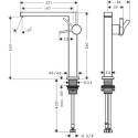 Bateria Umywalkowa Tecturis E Coolstart Brąz Szczotkowany 73070140 Hansgrohe