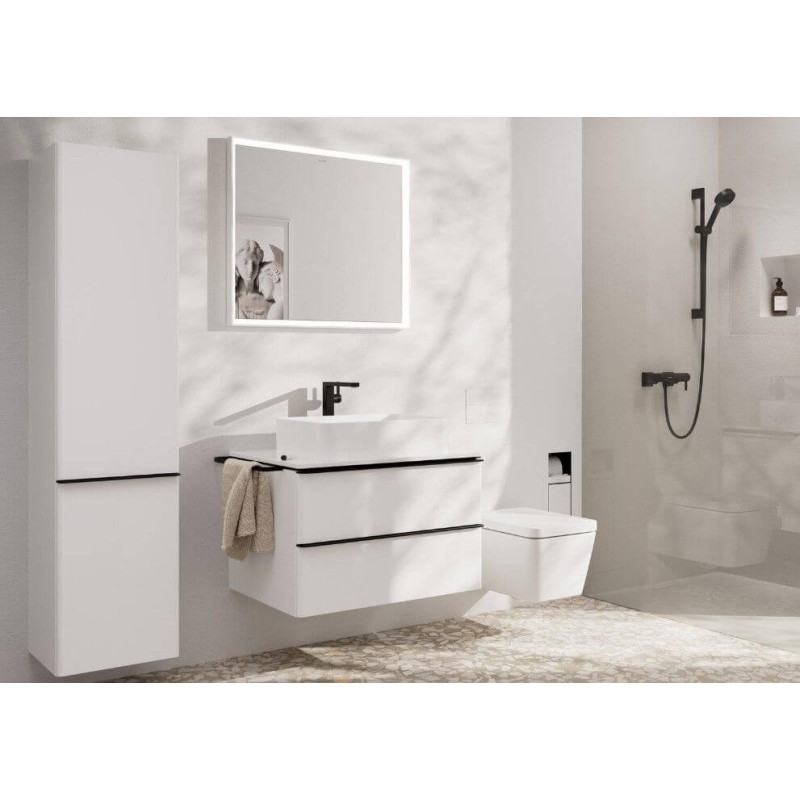 Bateria Umywalkowa Tecturis E Coolstart Czarny Mat 73070670 Hansgrohe