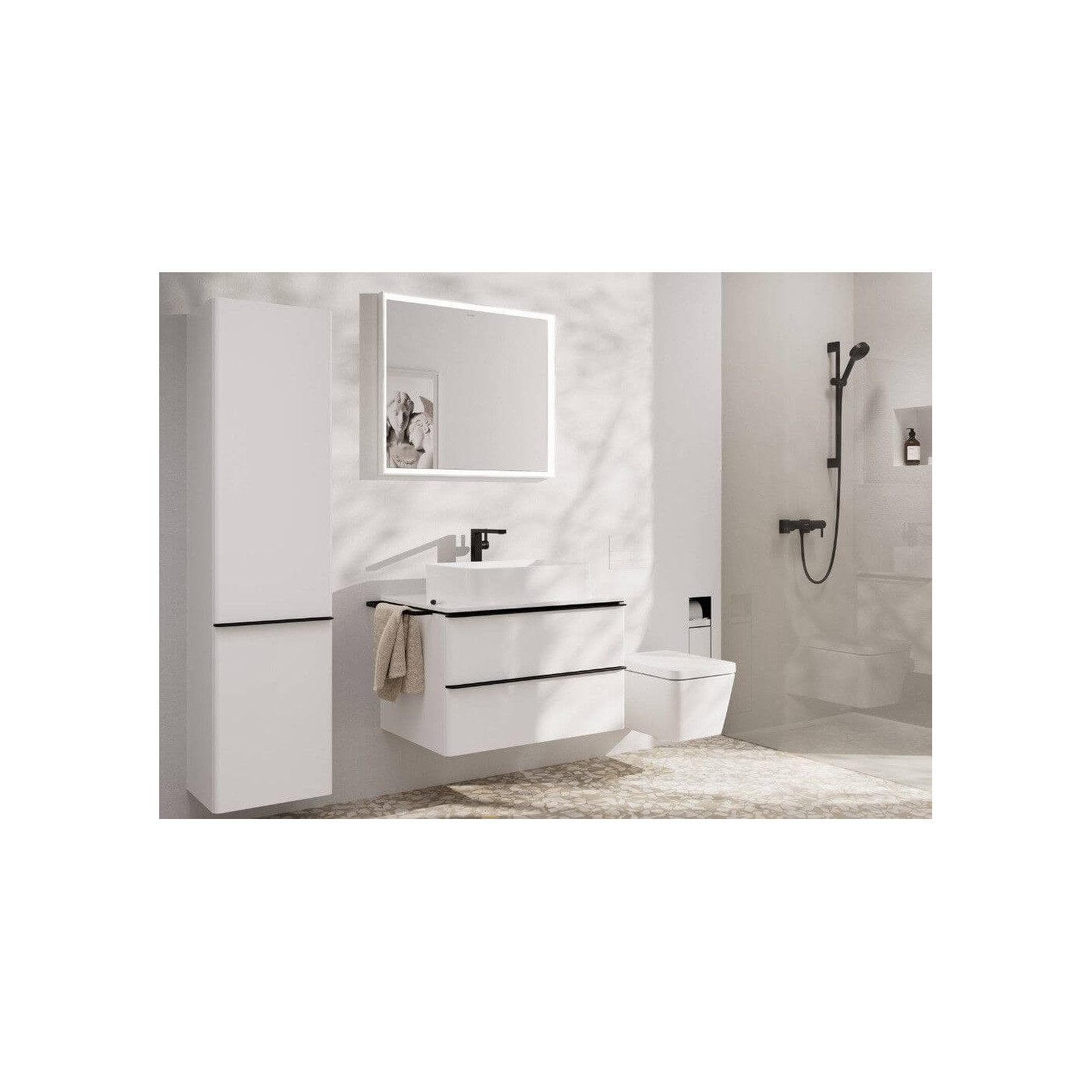 Bateria Umywalkowa Tecturis E Coolstart Czarny Mat 73072670 Hansgrohe