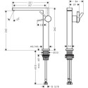 Bateria Umywalkowa Tecturis E Coolstart Czarny Mat 73072670 Hansgrohe