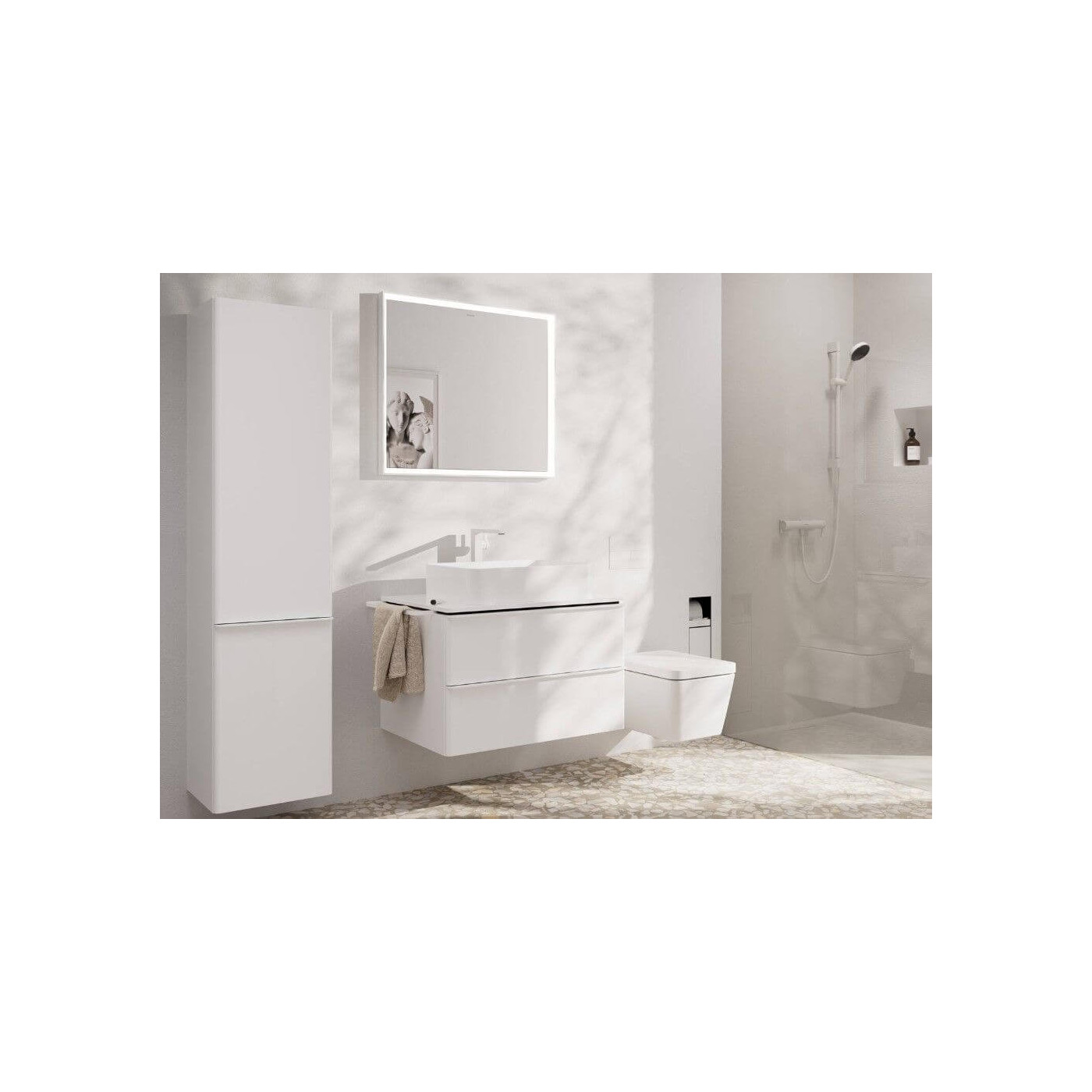 Bateria Umywalkowa Tecturis E Coolstart Biały Mat 73072700 Hansgrohe