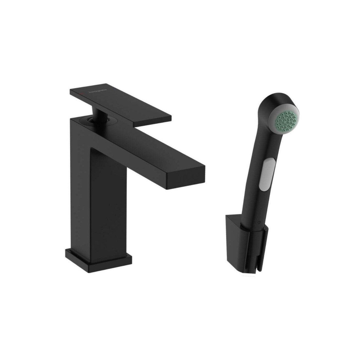 Bateria Umywalkowa Tecturis E Z Główką Bidette Czarny Mat 73210670 Hansgrohe